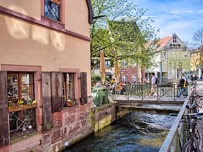 Freiburg im Breisgau mit historischer Altstadt
